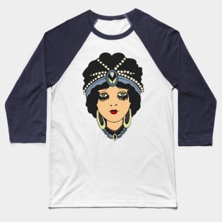 Vintage Tattoo Face Baseball T-Shirt